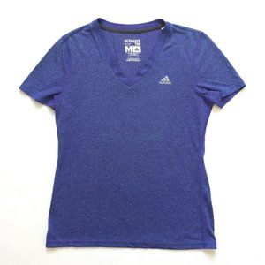 Adidas V-Neck Ultimate Tee in Purple Women’s M